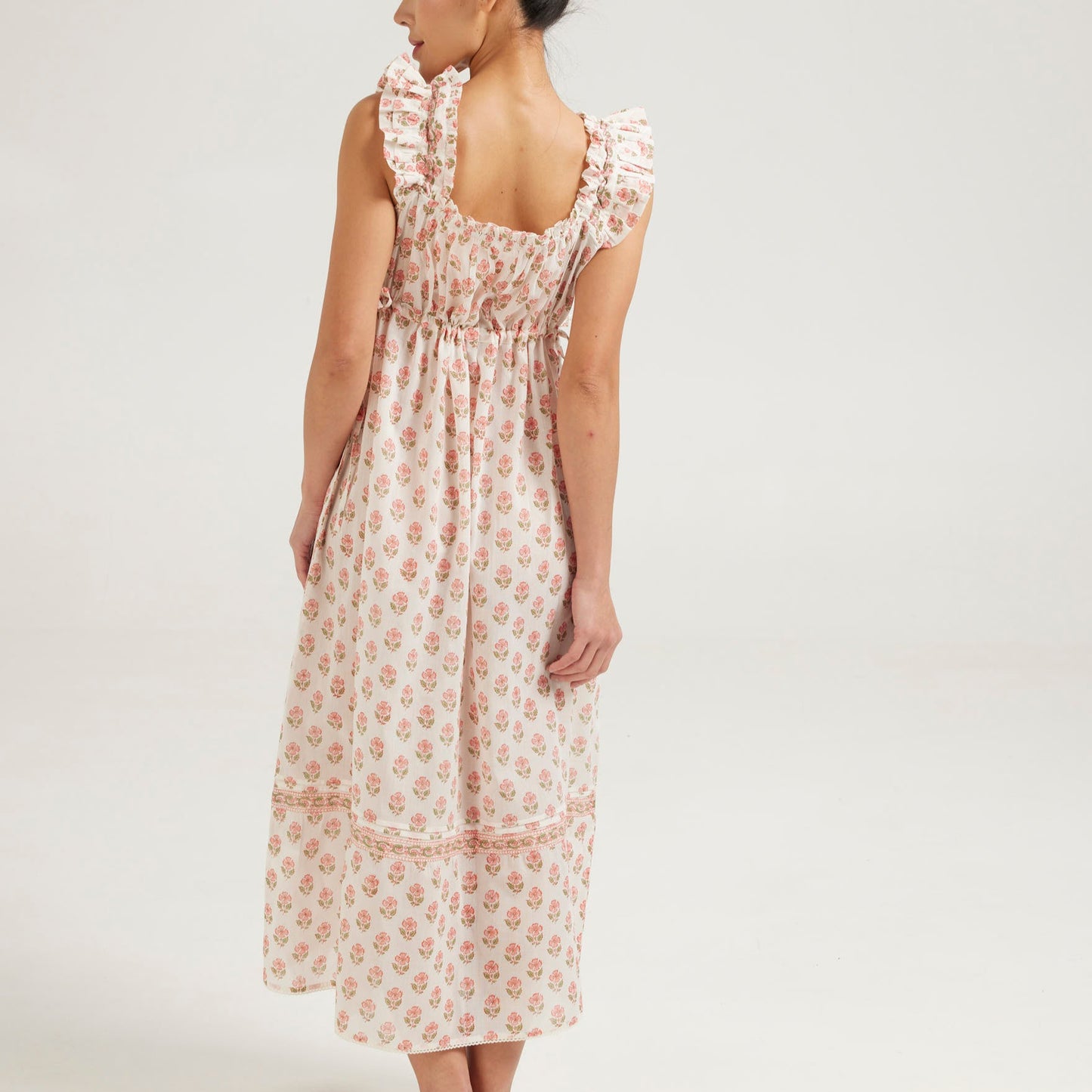 Arbour Nightie Ruffle Strap in Pink - Retreat Myself