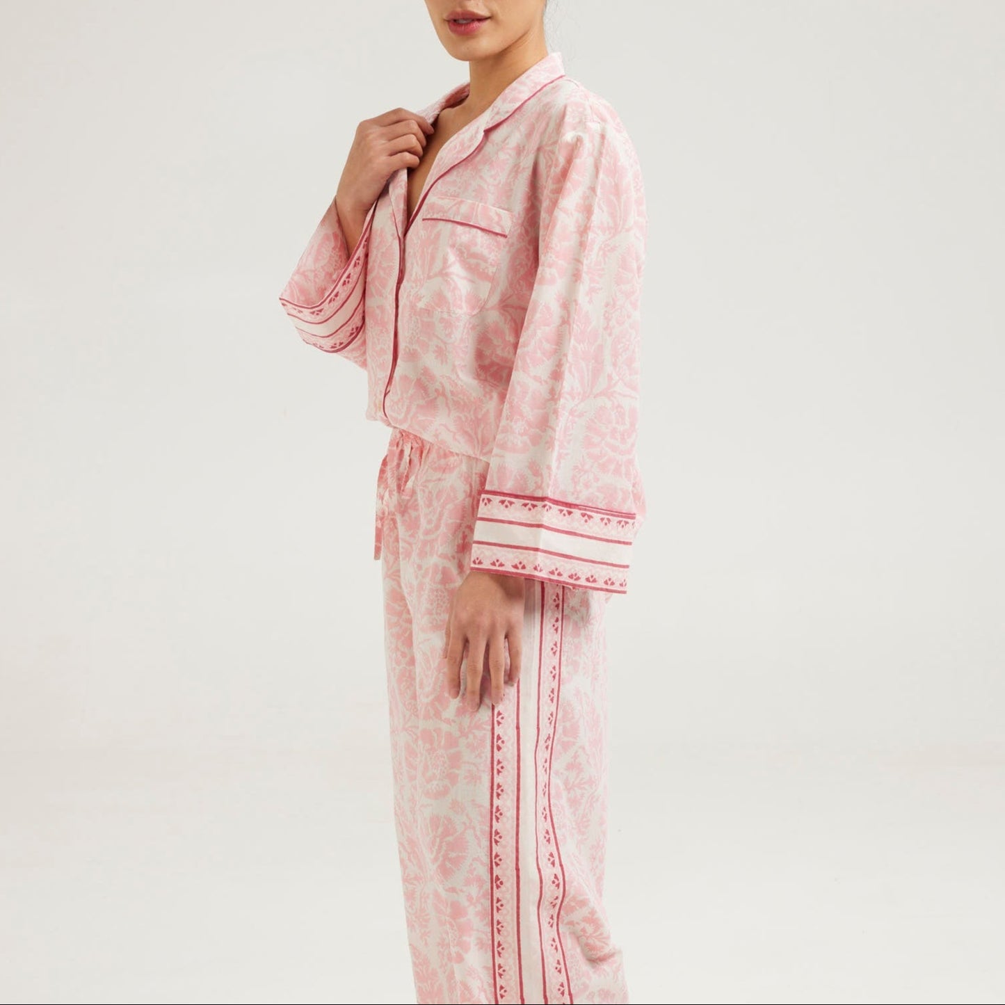 Strawberry Fields Pyjamas Long Line - Retreat Myself