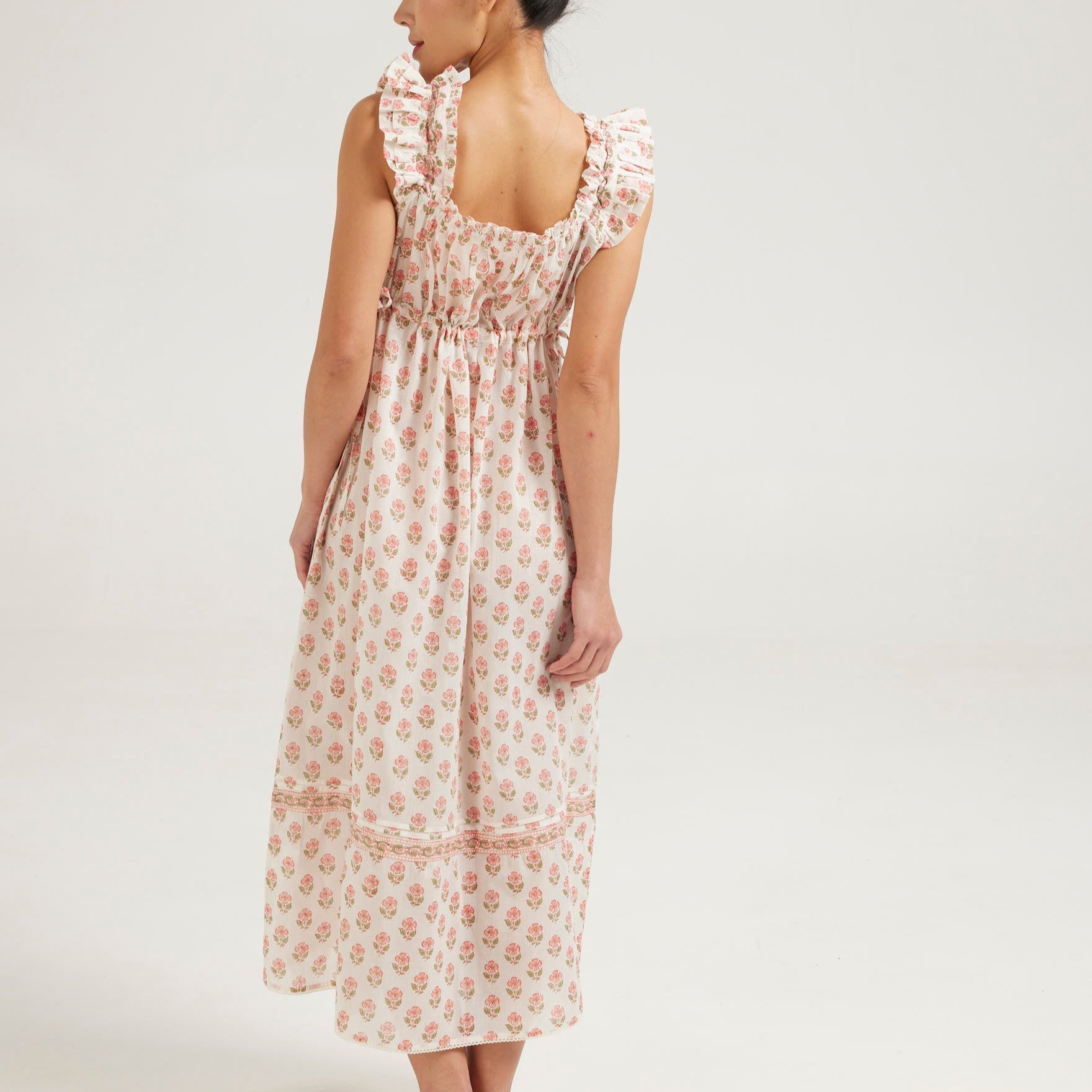 Arbour Nightie Ruffle Strap in Pink - Retreat Myself