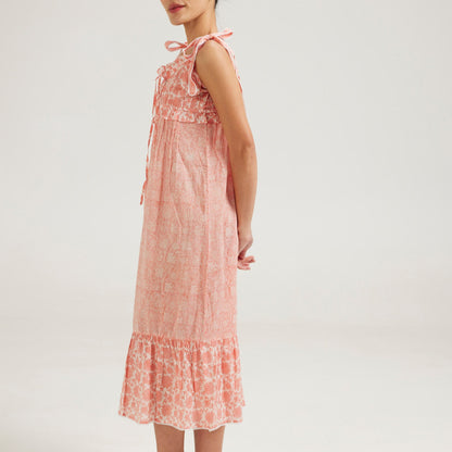 Garden Empire Nightie Ruffle Strap Pink - Retreat Myself