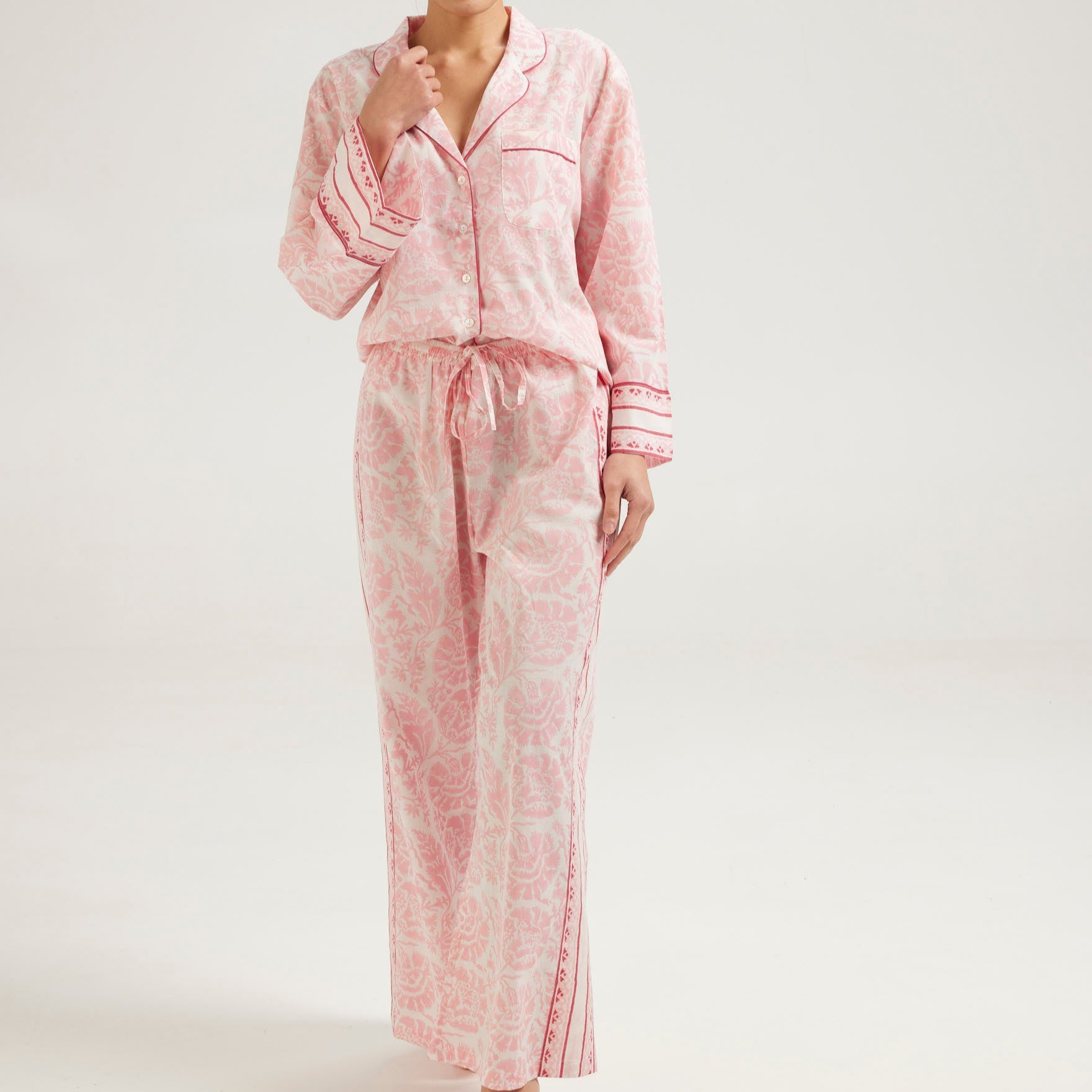 Strawberry Fields Pyjamas Long Line - Retreat Myself