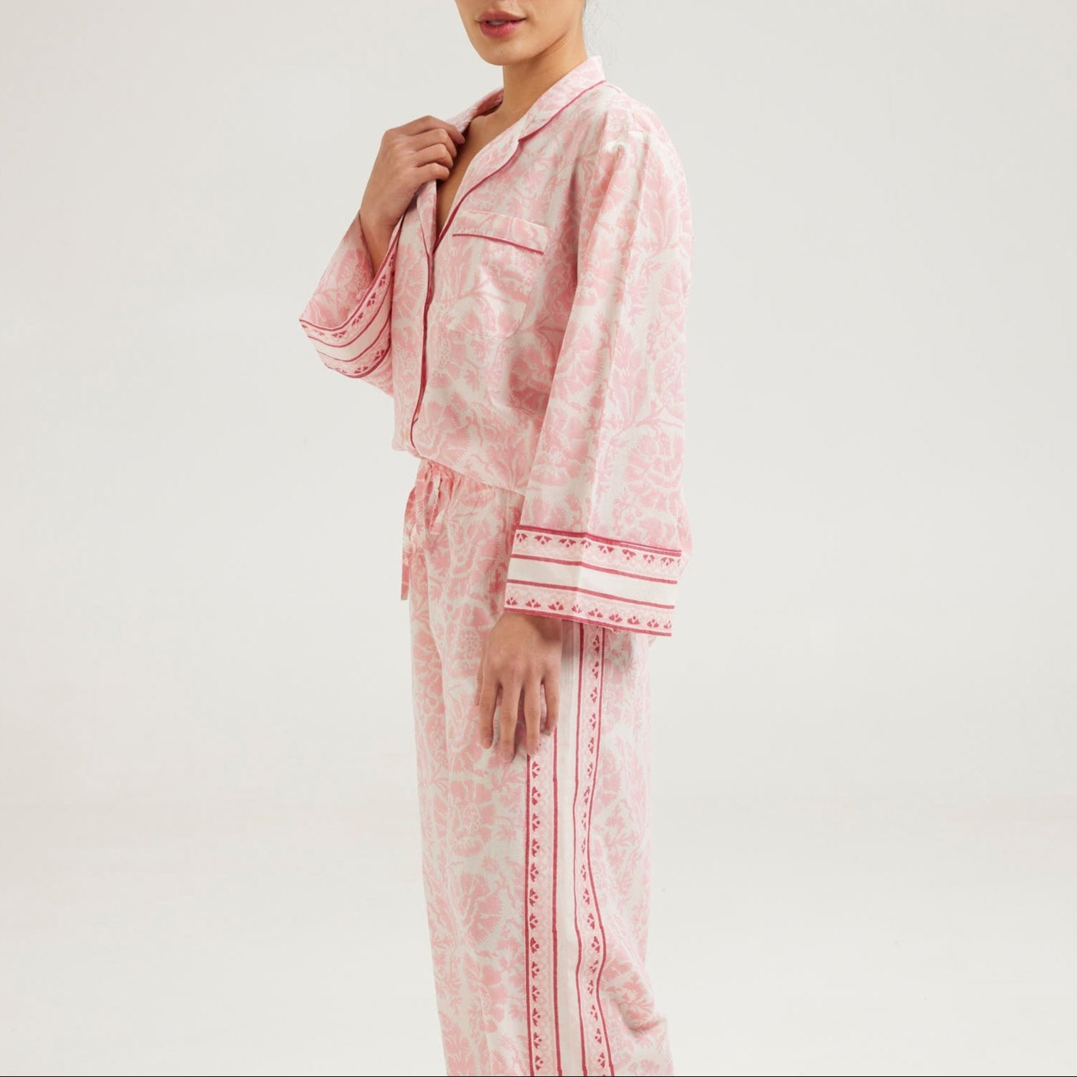 Strawberry Fields Pyjamas Long Line - Retreat Myself