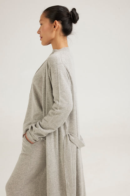 Soft cashmere grey long kimono- coming soon - Retreat Myself