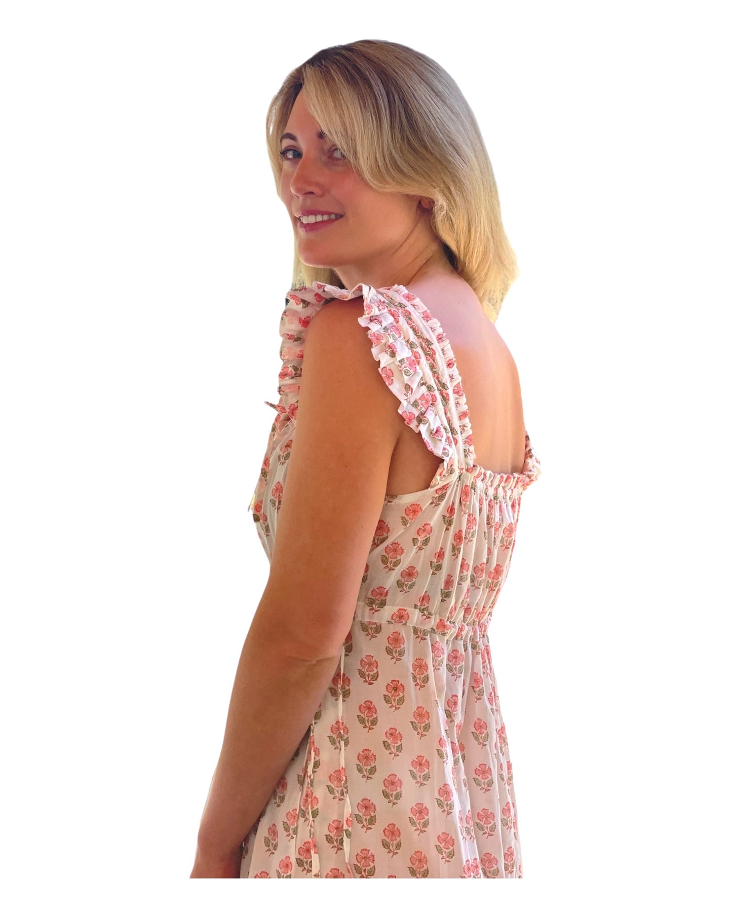 Arbour Nightie Ruffle Strap in Pink - Pre Order for August Delivery - Retreat Myself