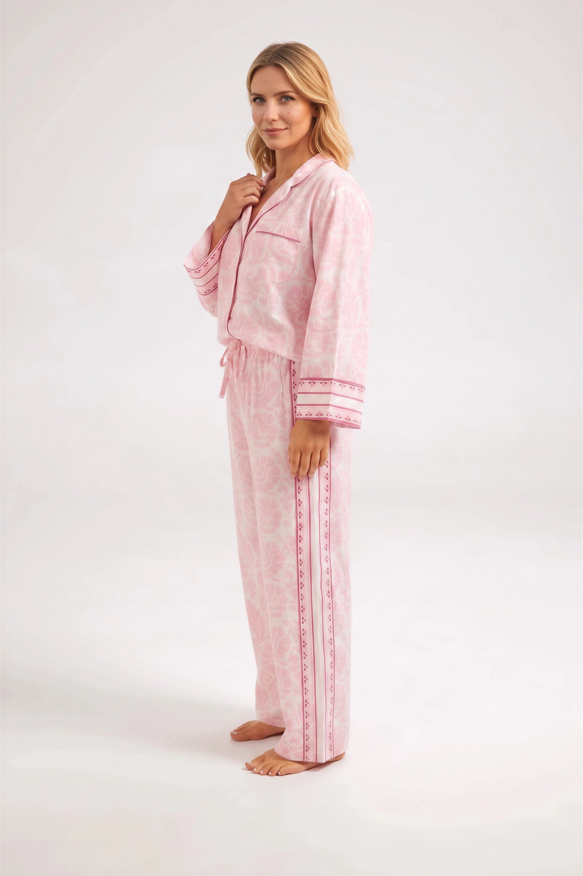 Strawberry Fields Pyjamas Long Line - Retreat Myself